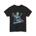 Alien Snowboarding Tee, Cool Graphic Shirt, Space Lover Gift, Winter Sports