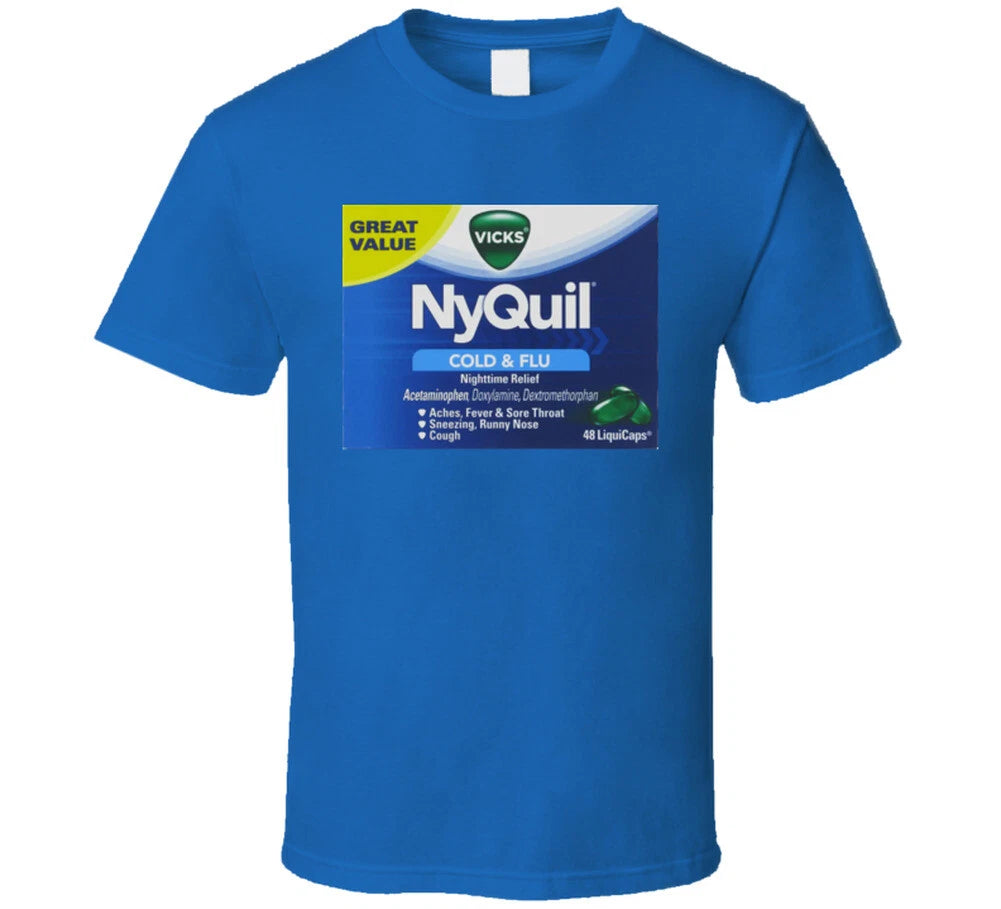 Nyquil Cold And Flu  Medicine Brand Cool T Shirt
