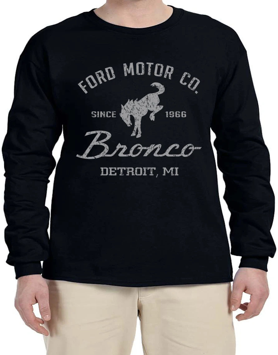 Ford Bronco Motor Bronco Lover  Ford Long Sleeve T-Shirt  Long Arm Shirt Gift