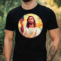 Mens Jesus Selfie Motif Cotton T-Shirt Size XS to 5XL
