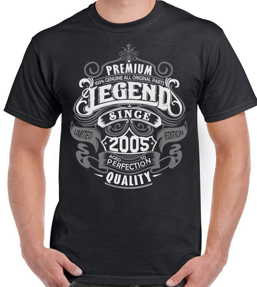 19th Birthday T-Shirt 2007 Mens Funny 19 Year old Top Premium Legend Since