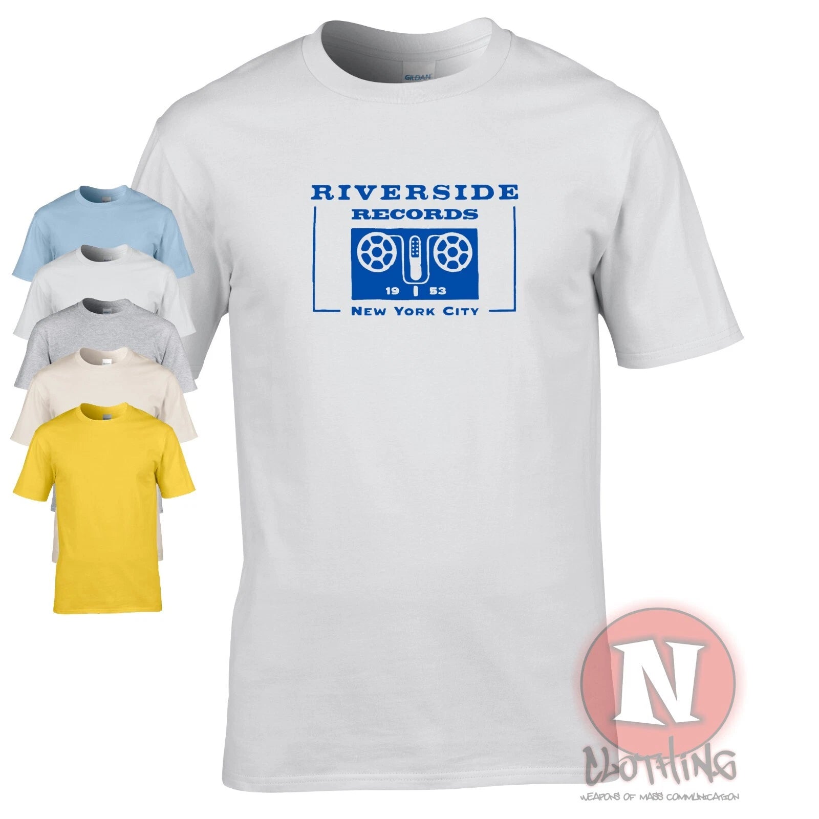 Riverside Records t-shirt New York Jazz label 1953