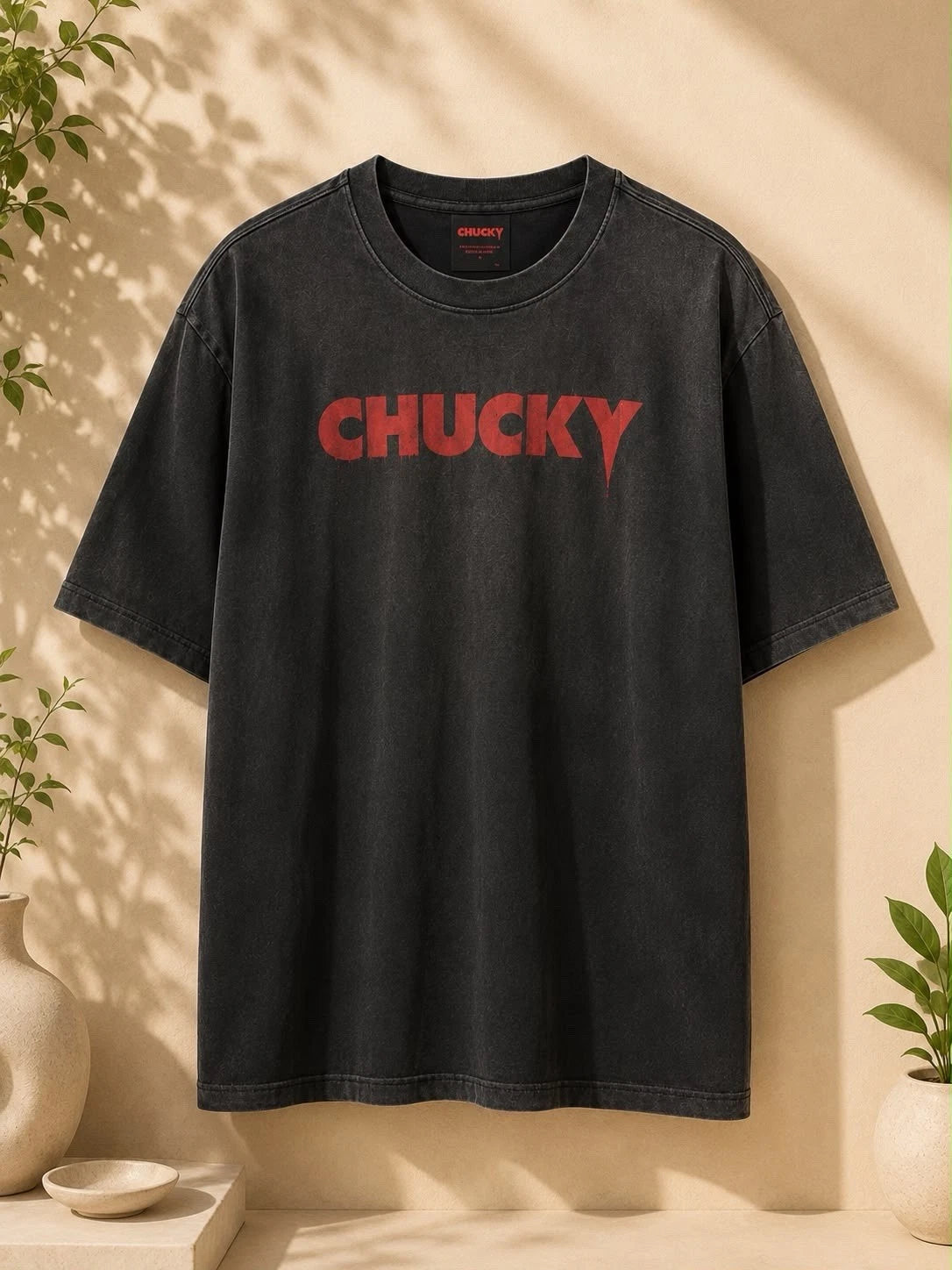 Primark Chucky Graphic T-Shirt Black XS-XXL BNWT Horror Cotton Tee