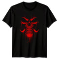 Graphic Skull Art Mens T-Shirt Dripping Red artistic Design