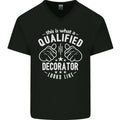 A Qualified Decorator Looks Like Mens V-Neck Cotton T-Shirt