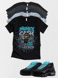 Shirt to match Black Chrome Gamma Blue Max 95 OG Sneaker Sneakerhead Streetwear