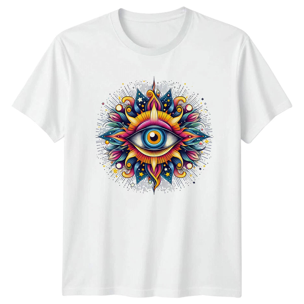 All Seeing Eye Mandala T-Shirt Spiritual Magic Celestial Tee
