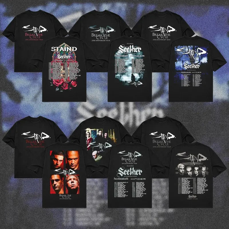 [COLLECTION] Staind T-Shirt, Break The Cycle 25th Anniversary Tour 2026 Tee