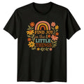 Find Joy In The Little Womens T-Shirt Boho Inspirational