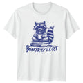 Booktrovert T-Shirt Introvert Raccoon Reading Bookworm Christmas Gift