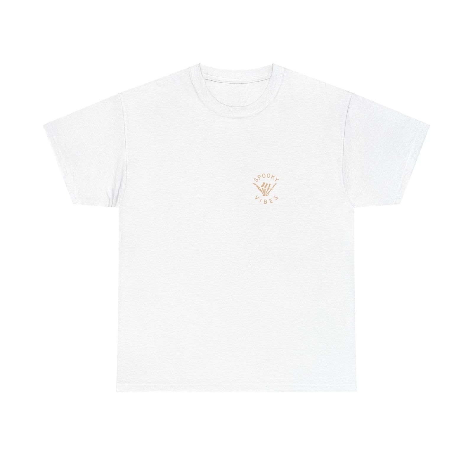 SPOOKY VIBES back and front printed Unisex Heavy Cotton Tee