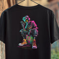 Zombie Graffiti Drop-Shoulder T-Shirt, Colorful Urban Style Streetwear