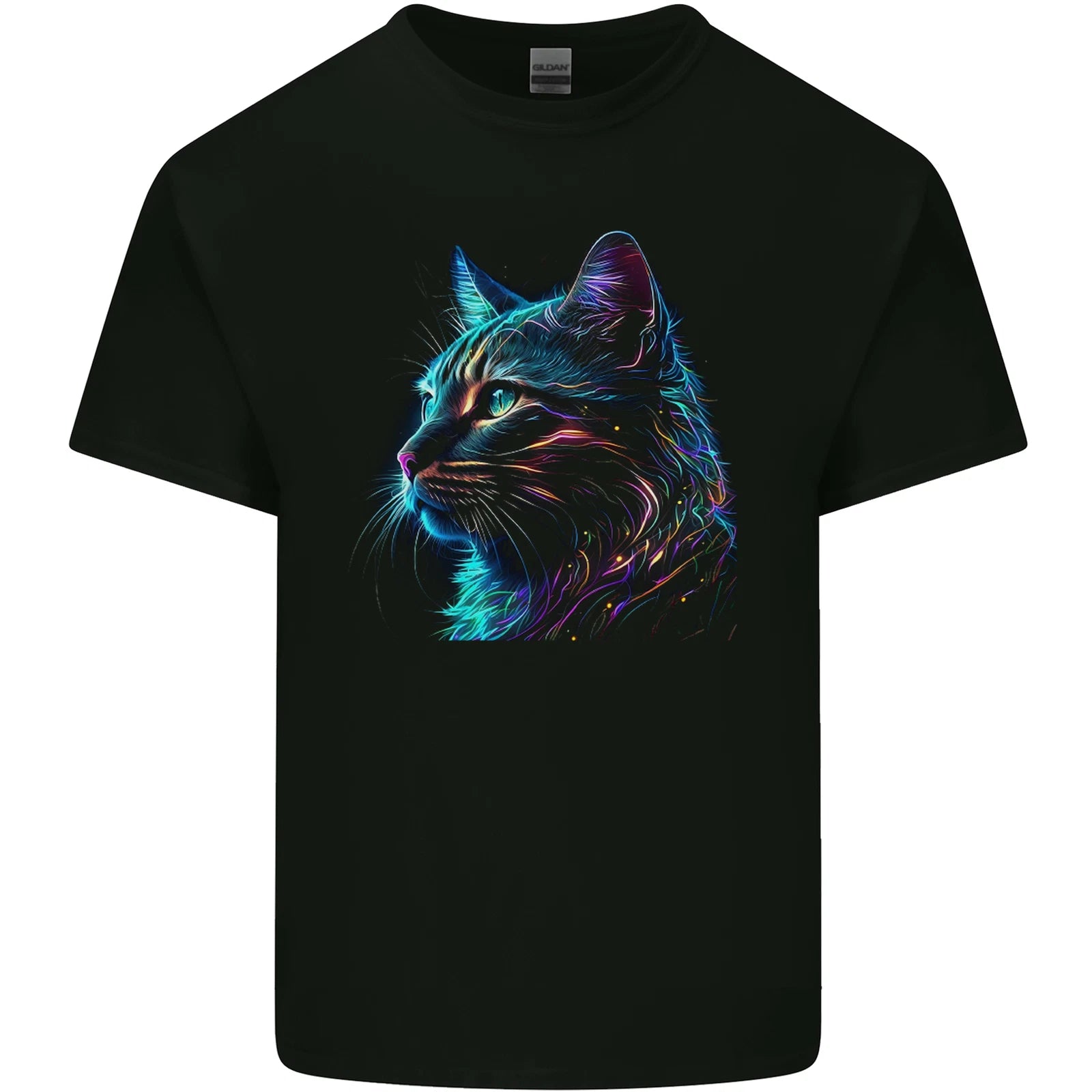 A Fantasy Cat With Cool Colours 3 Mens Light Cotton T-Shirt