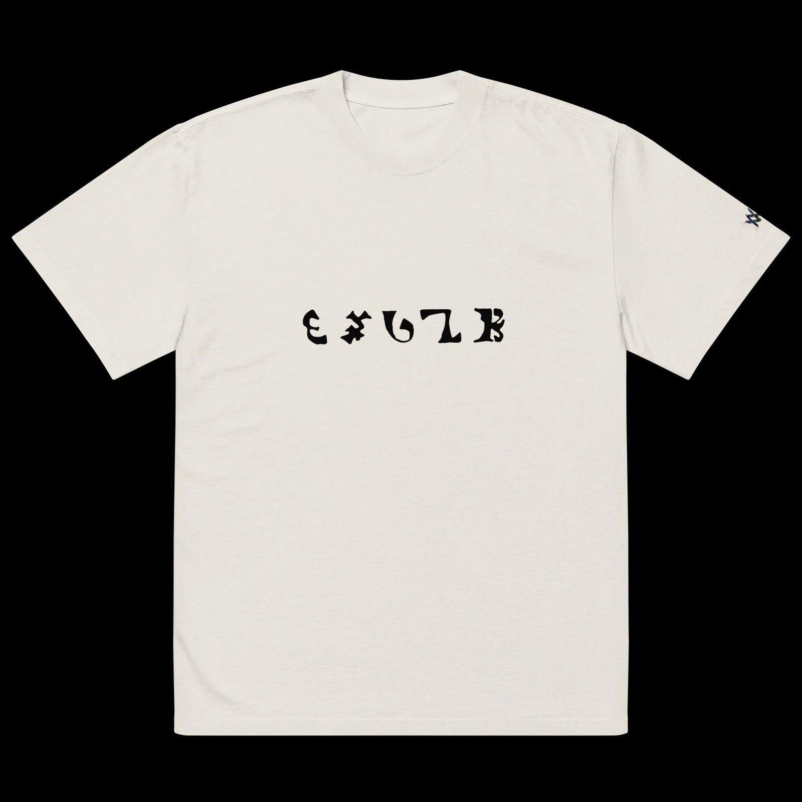 Oversized faded enochian magic t-shirt
