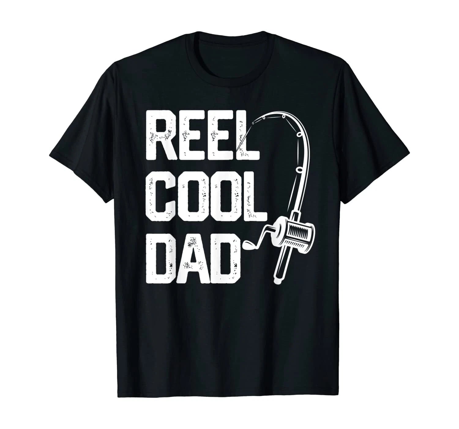 USA Mens Reel Cool Dad T-Shirt Fishing Daddy Father's Day Gift Men 100% Cotton