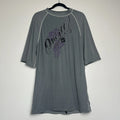 Y2K O’Neil Nylon Surf Shirt Tribal Graphic T Shirt Grey Elbow Sleeve Men’s L