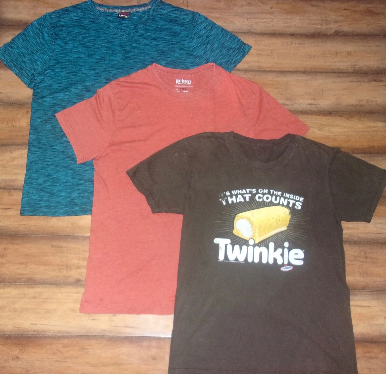TONY HAWK URBAN PIPELINE ~ Mens Large Lot of 3 Cotton Pullover T-Shirts 023