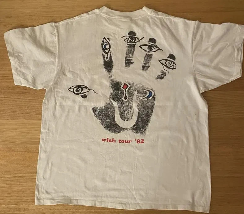 Vintage Style THE CURE Wish Tour ‘92 T-Shirt Double Side Size S-4XL
