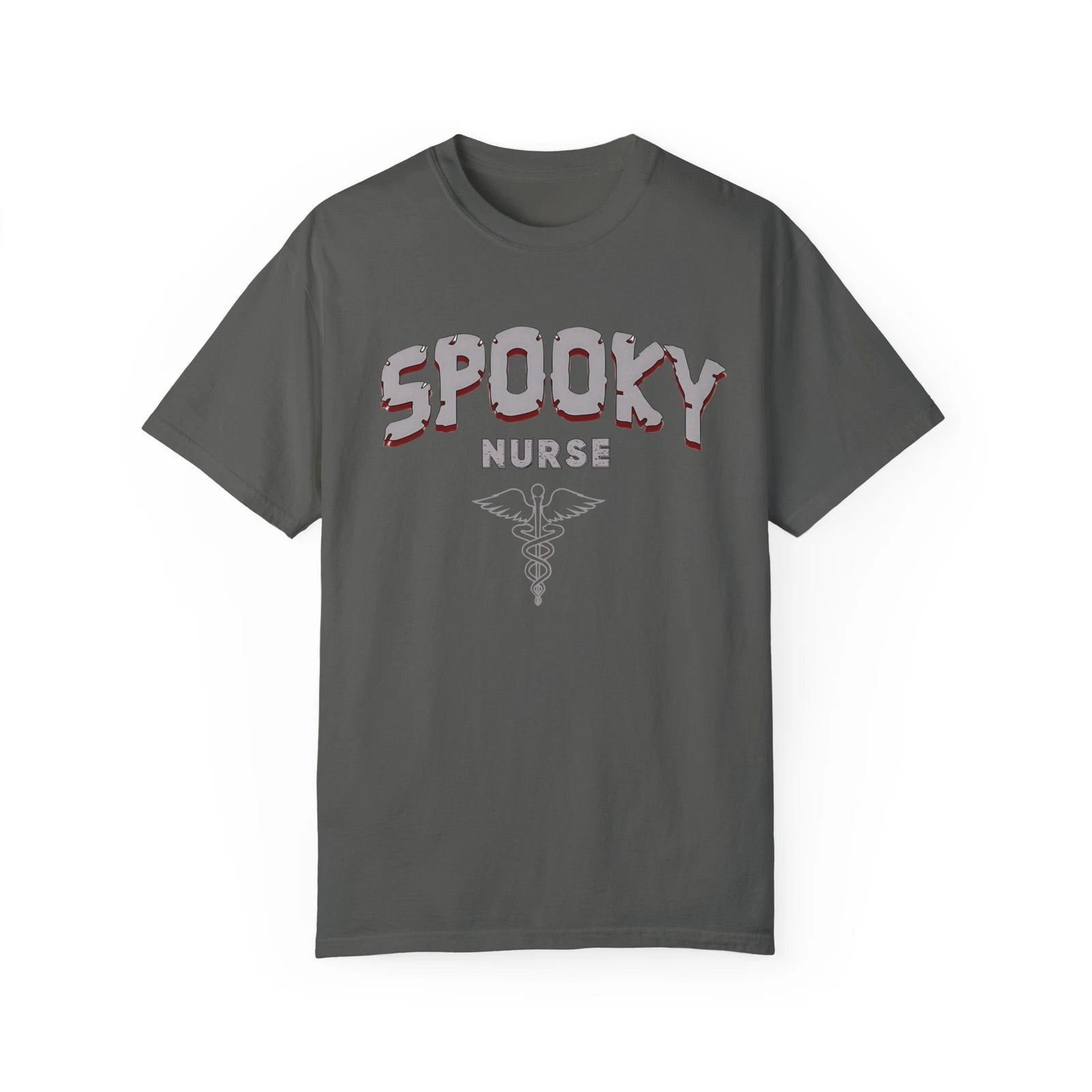 Nurse Halloween Shirt, Spooky Halloween Shirt Monochrome Comfort Colors®
