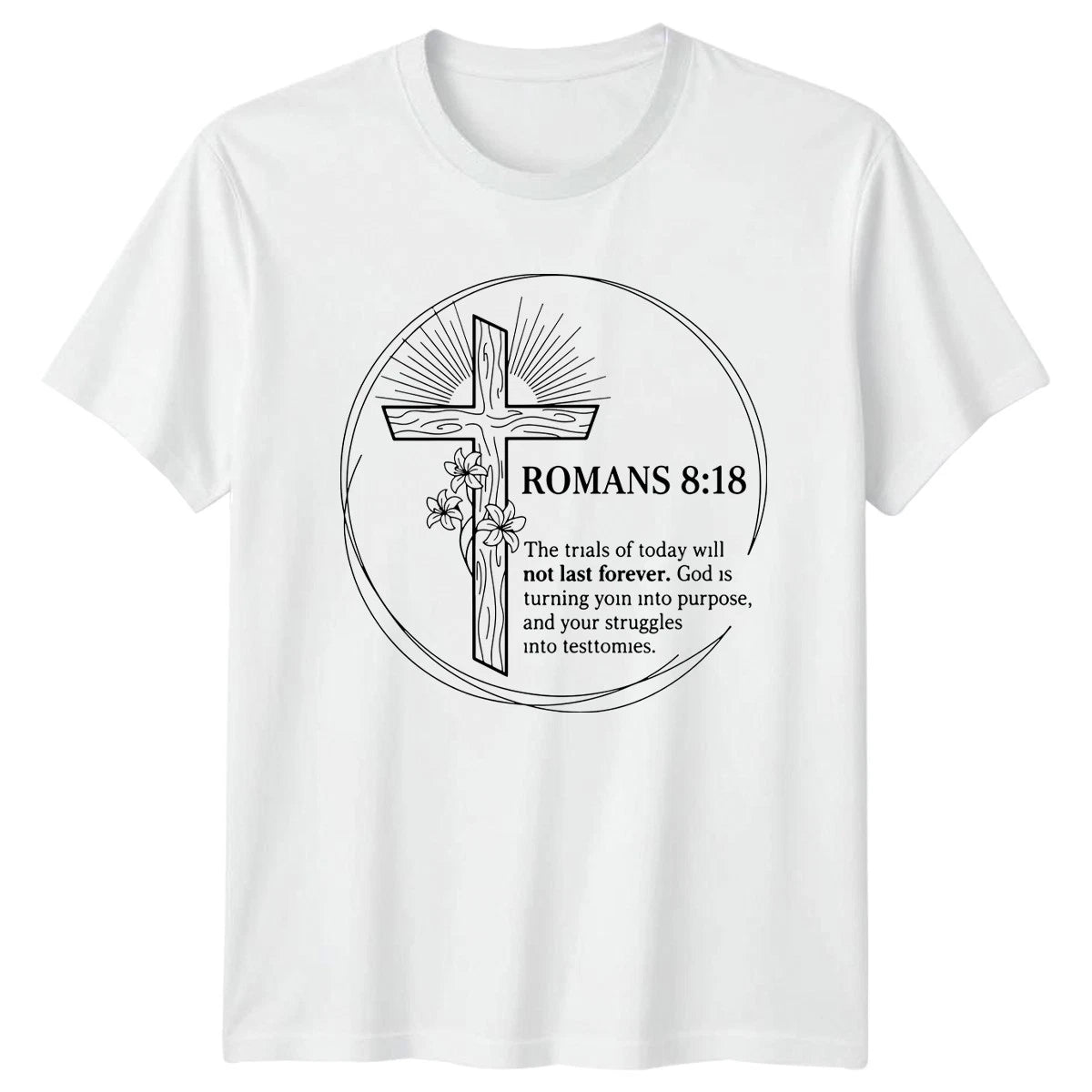 The Trials Of Today Will T-Shirt Romans 8 18 Christian Gift For Him And Her