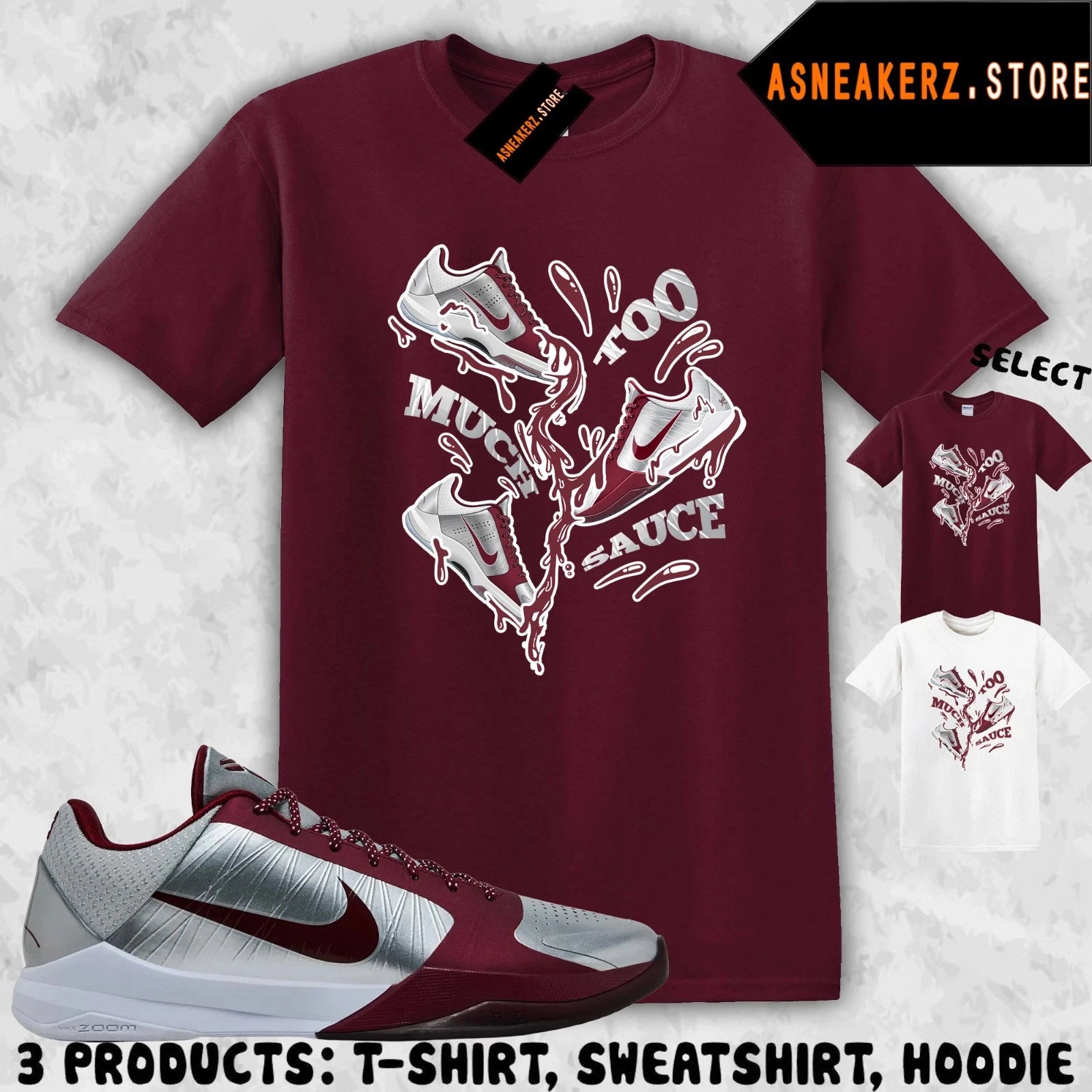 Tee Shirt Matching KB 5 Protro Lower Merion Aces To Match Sneaker Too Much Sauce