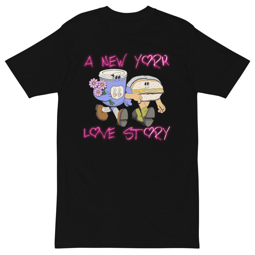A NYC love story unisex premium heavyweight tee