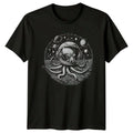 Octopus Wearing Astronaut Helmet T-Shirt Steampunk Surreal Sci-Fi