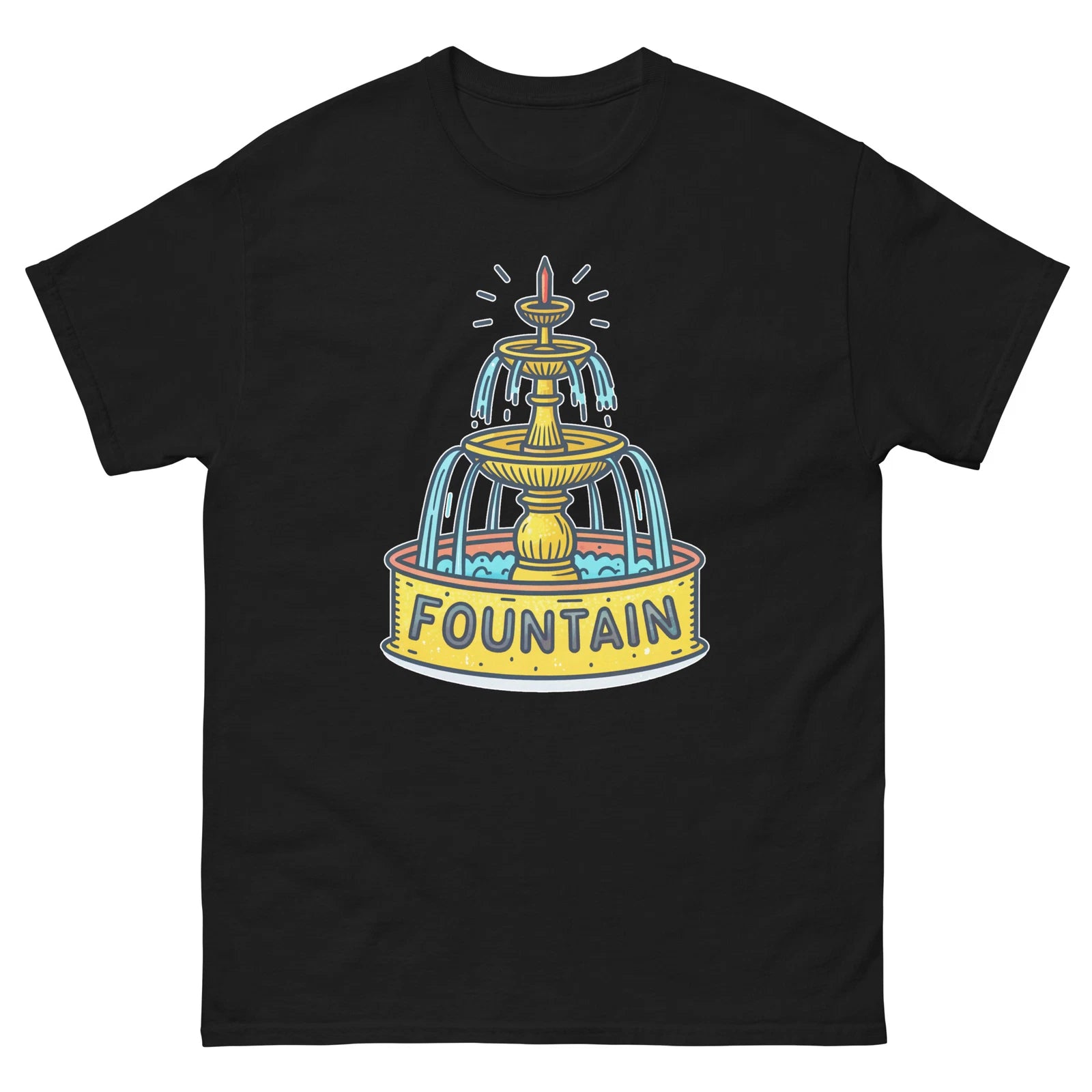 Fountain Object Place Item Urban T-Shirt