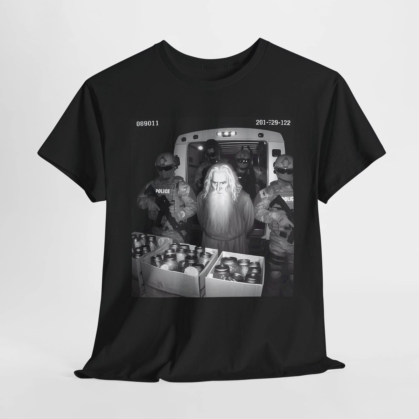Gandalf Caught with Drugs Tee, Unisex Graphic Shirt, Funny Wizard Drug Design,