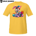 Streetwear Bunny Girl Tee – Urban Easter Rabbit Showing Off Cool Sneakers