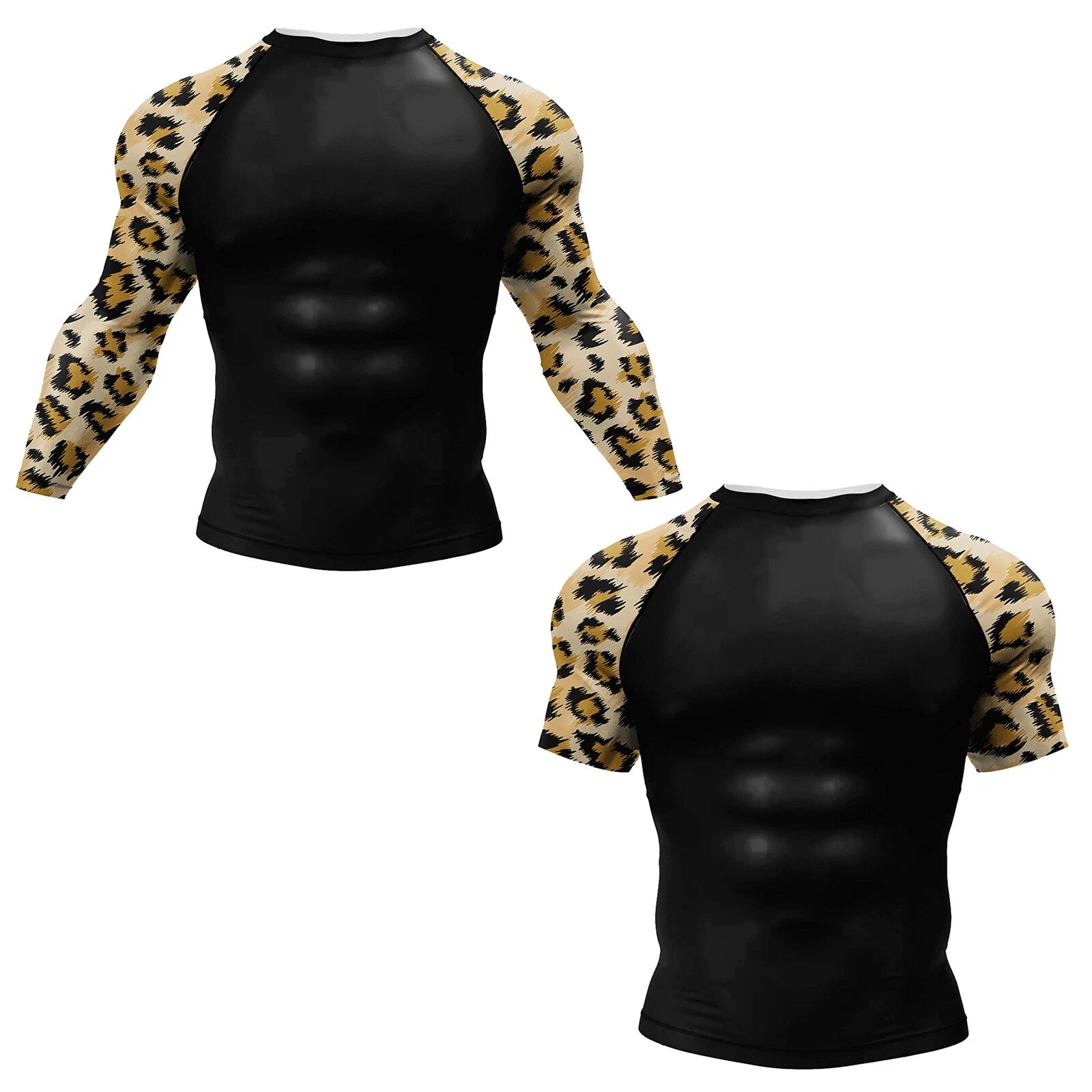 Men's Quick Dry Shirt Athletic Gym Active T-shirt Sun Protection Workout Shirts