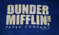 THE OFFICE Dunder Mifflin  Blue Short Sleeve T-Shirt Mens MEDIUM preowned....B6