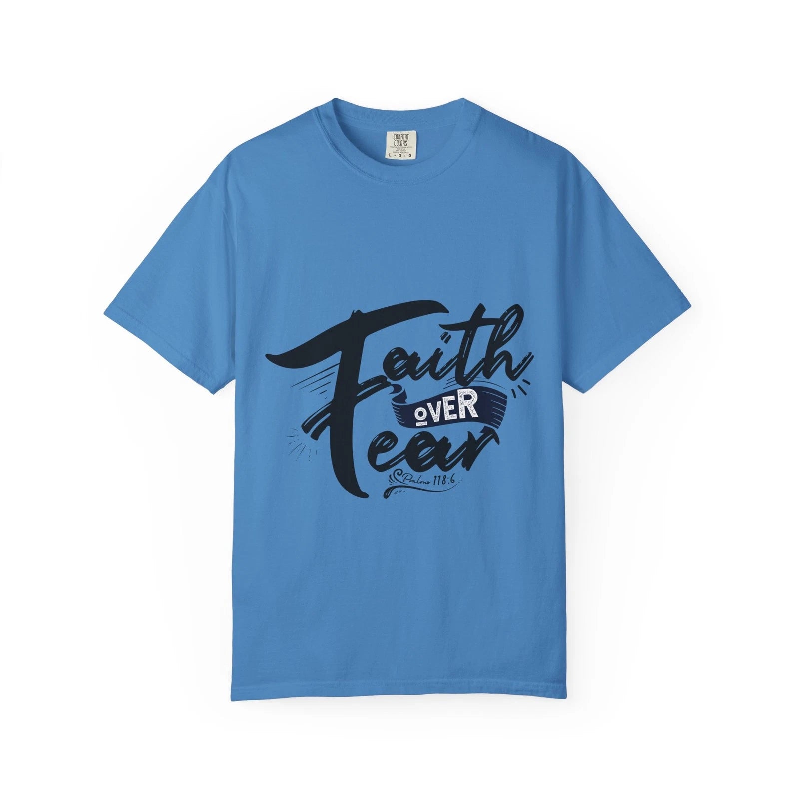 Faith Over Fear T-shirt | Inspirational Christian Typography