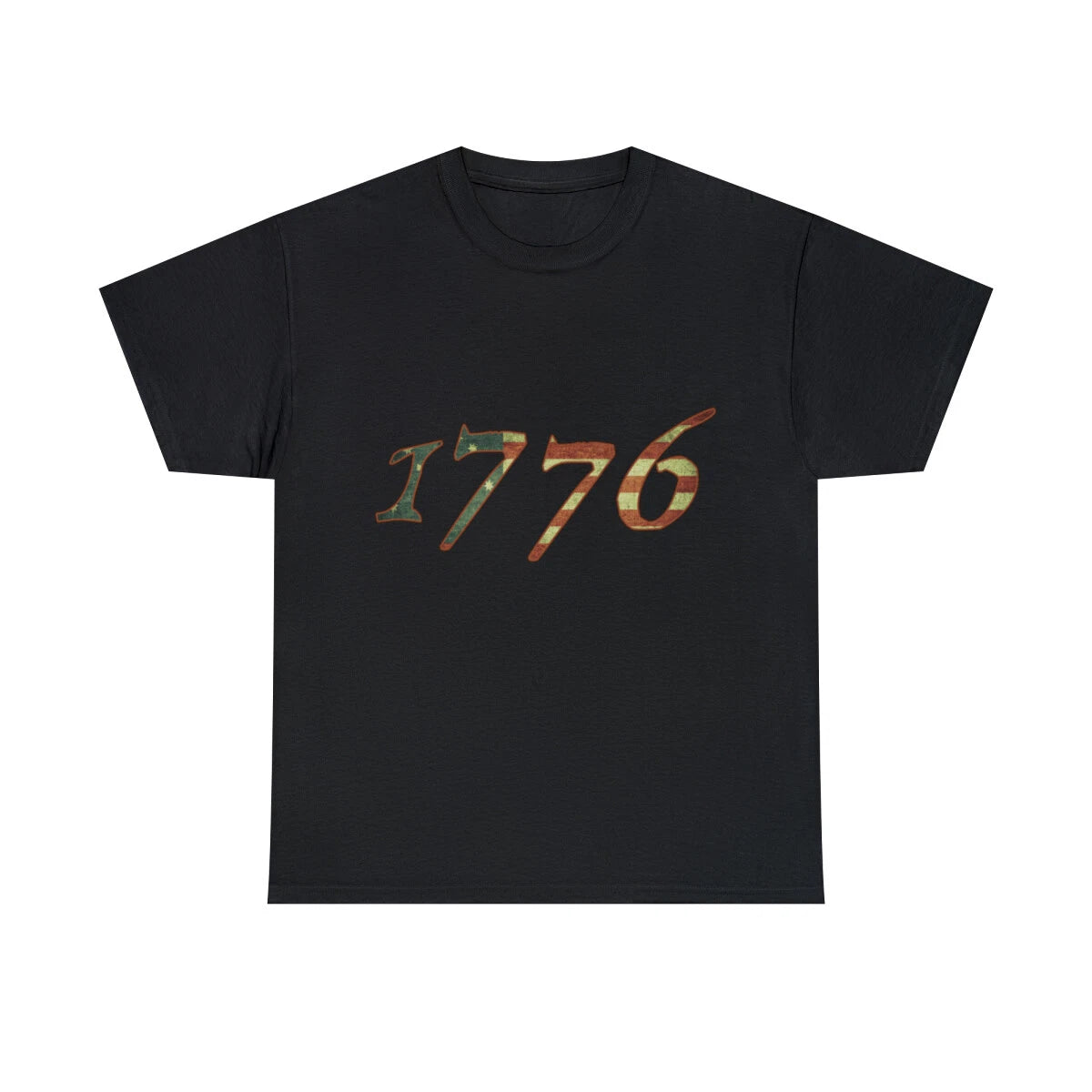 1776 Declaration Of Independence US Flag Graphic Tee Shirt, S-5XL
