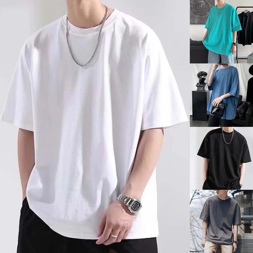 Comfortable Men's Casual T-Shirt Loose Oversized Fit for All Season Wear