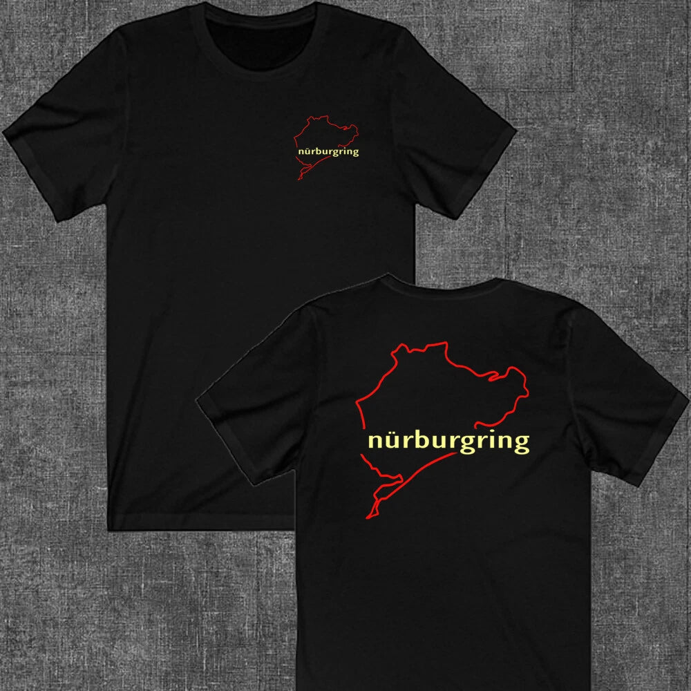 NURBURGRING German Race Circuit Men's Black Size S to 5XL