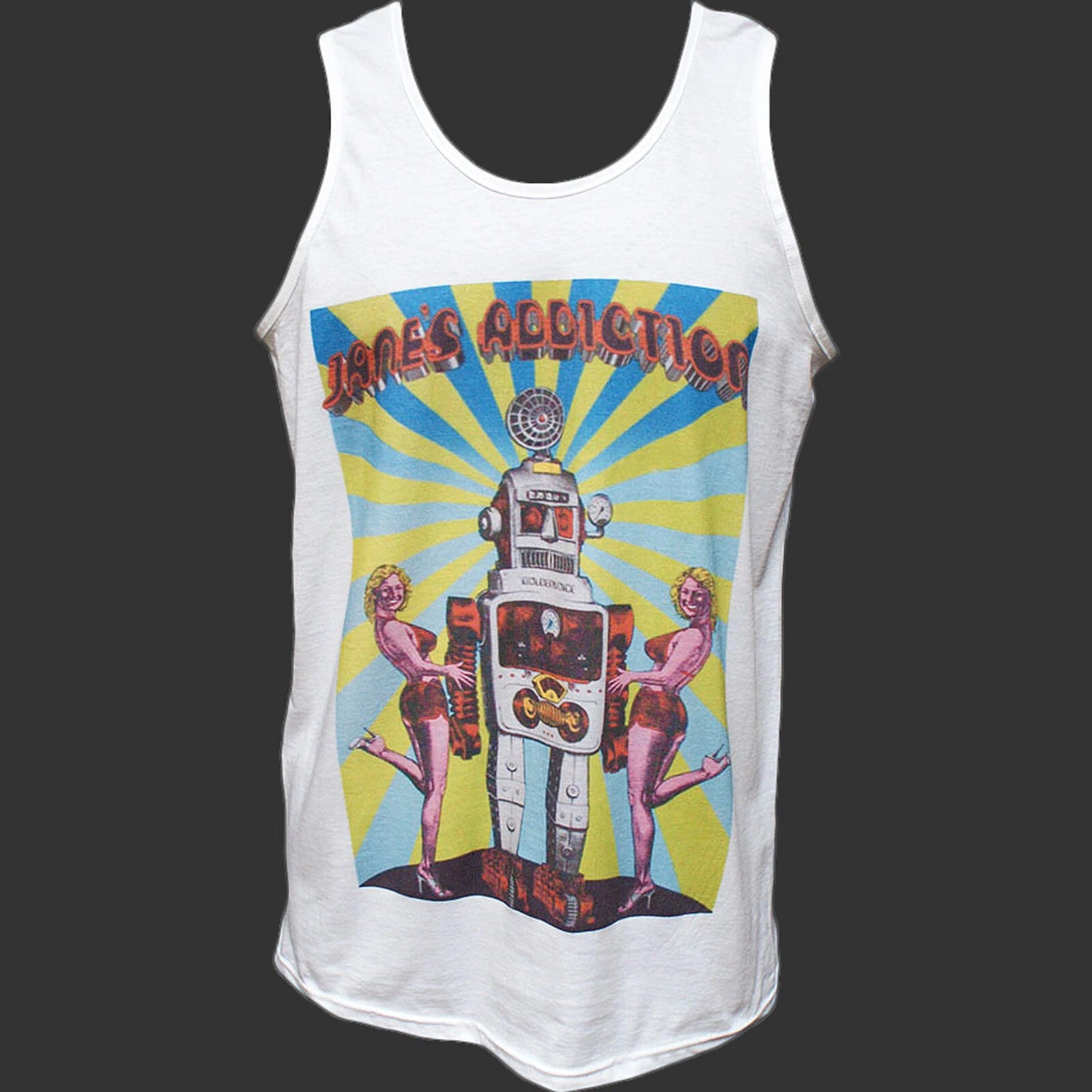Jane's Addiction Psychedelic Metal Rock T-SHIRT vest top unisex white S-2XL