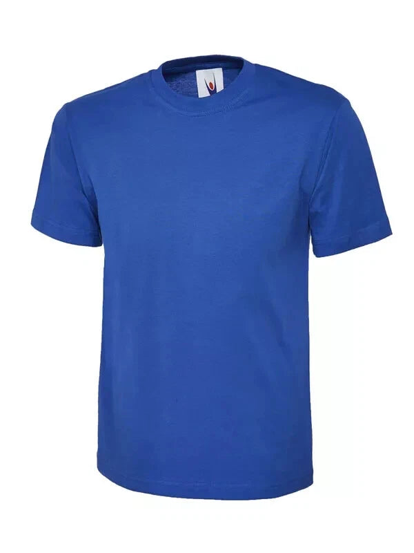 Unisex Adult Classic T-shirts Plain 100% Cotton UNEEK UC301 Royal Blue 2XL (GH25
