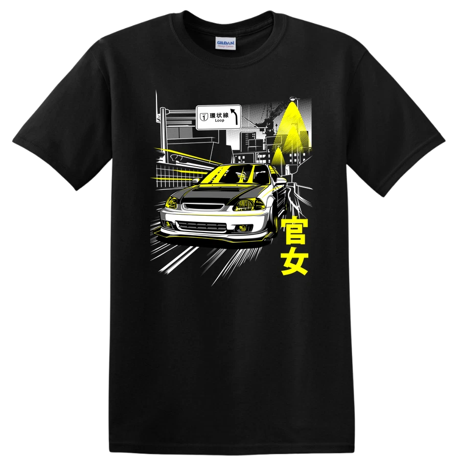 Car Graphic T Shirt Cool Design Street Style Automotive Art Graphic Tee