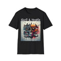 Urban Skull & Hustle Unisex Softstyle T-Shirt Spooky Graphic Tee Halloween