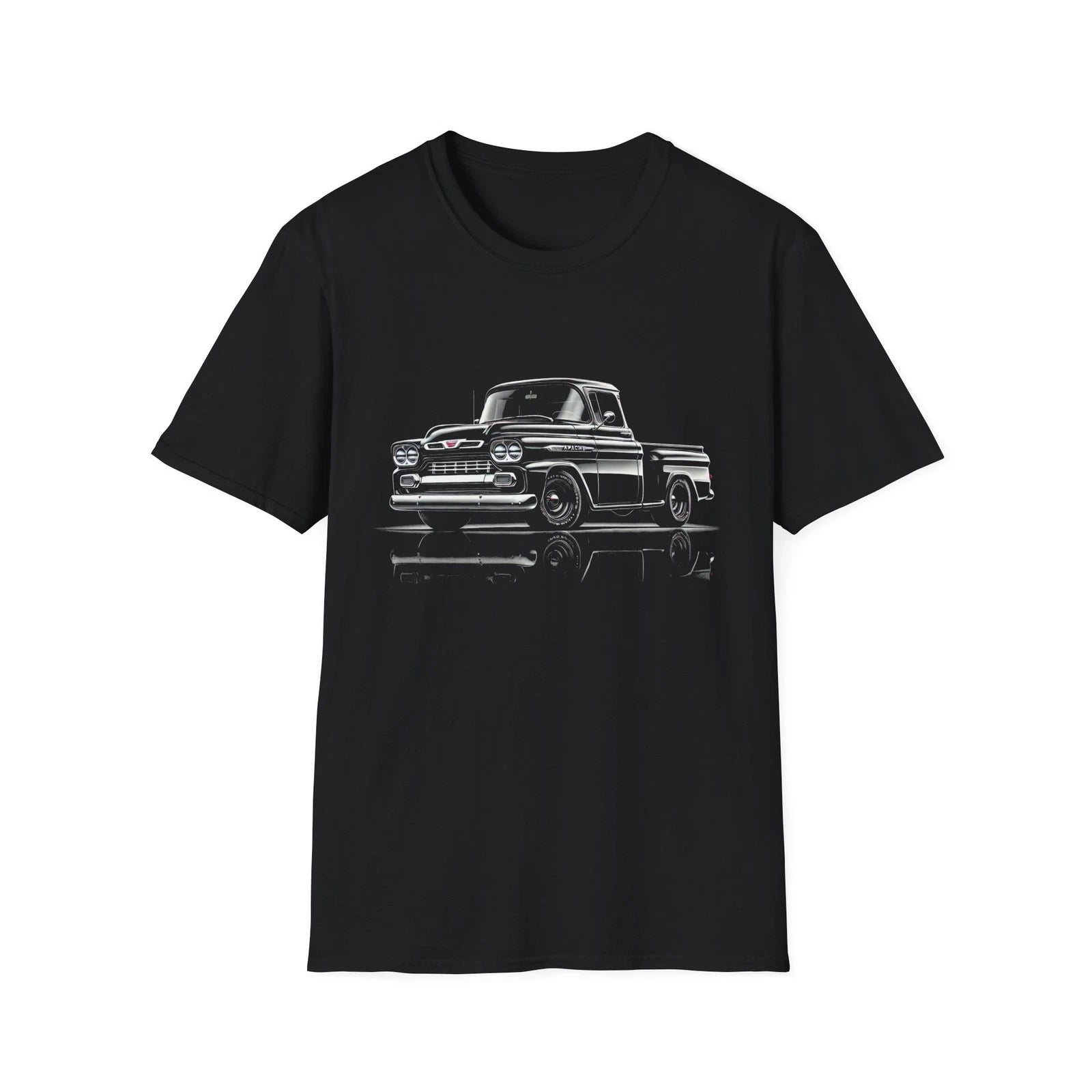 1959 Chevy Apache T-Shirt – Classic Black Pickup Truck Retro Hot Rod Graphic Tee
