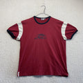 Y2K Bluemind Shirt Mens M Red Logo Graphic Surf Skate Streetwear Grunge 90s