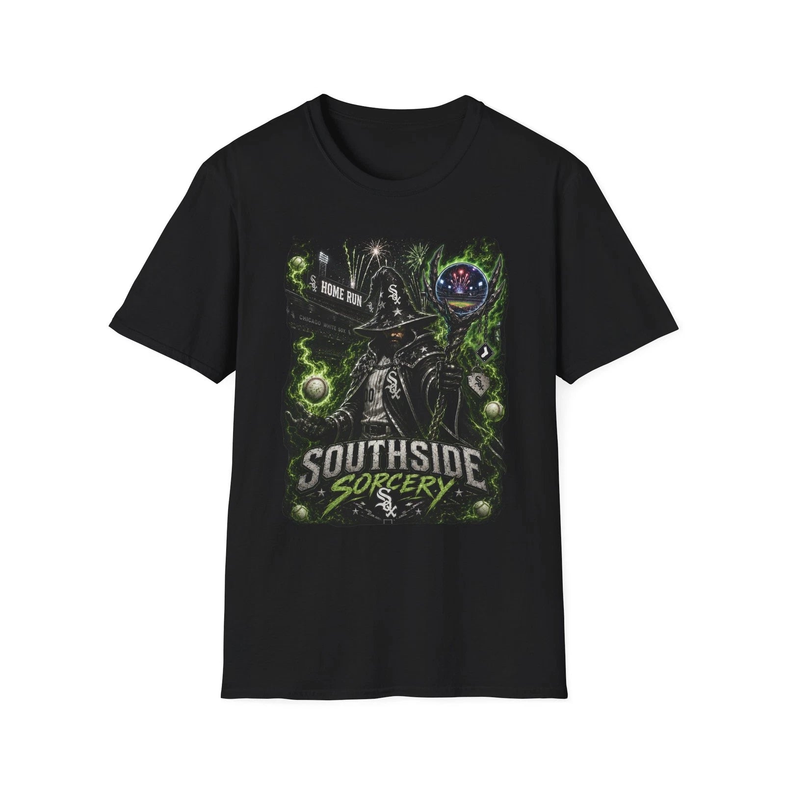 Southside Sorcery graphic T-Shirt | Baseball Magic, Chicago White Sox theme