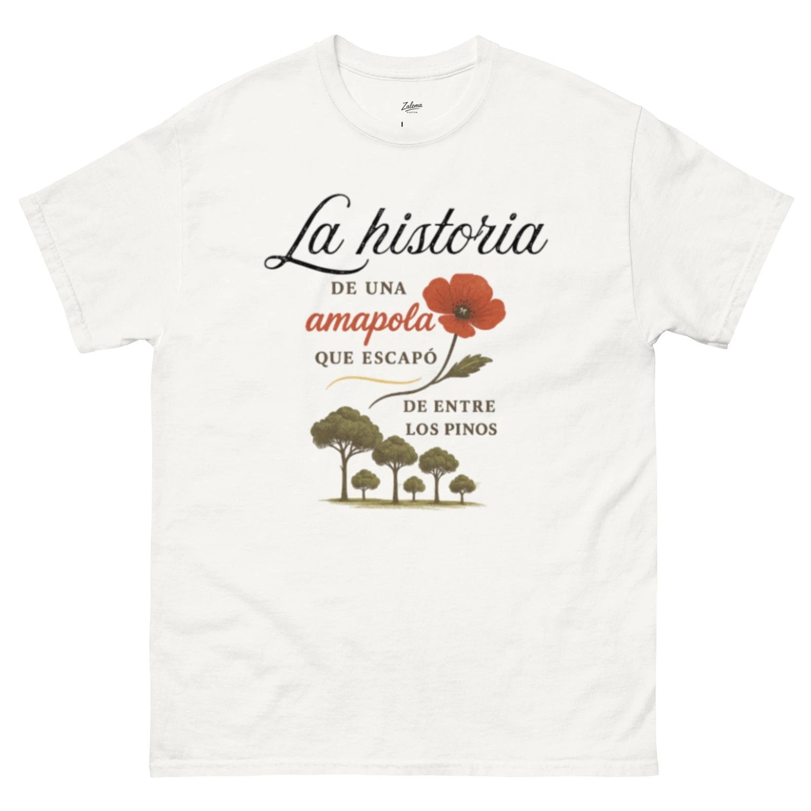 Camiseta unisex La historia de una amapola