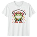 The Only Squat Im Doin Womens T-Shirt Sarcastic Gym Frog Birthday Gift For Her