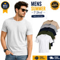 6 PACK MEN'S PLAIN 100% COTTON BLANK T SHIRT TEE'S T-SHIRTS LOT