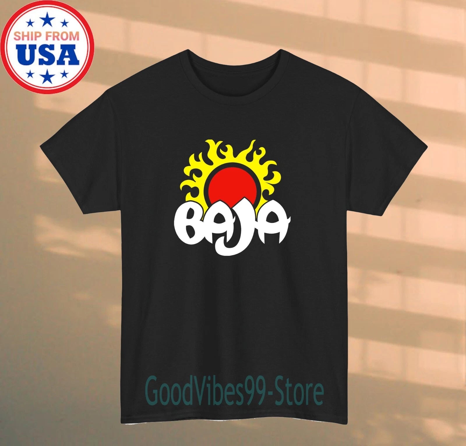 Baja Boats Classic Men's Black Size S-5XL