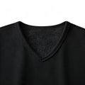 Slim Fit Mens Thickened V Neck Undershirt Half Sleeve Warm Casual Layer