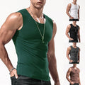 Cozy and Stylish Men's Casual Sleeveless Vest T Shirt Round Neck Undershirt
