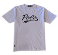 Polo Ralph Lauren Men's Custom Slim Fit T-Shirt Novelty Polo Swoosh Logo White